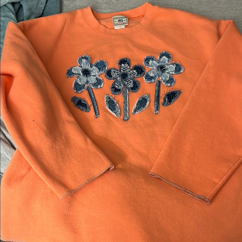 Vintage Lee Crewneck with Denim Embroidery